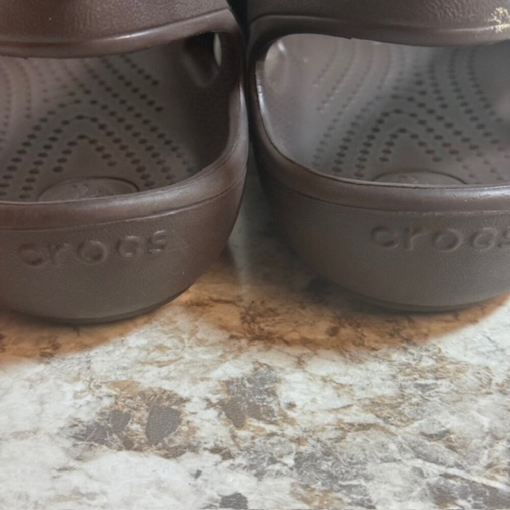 Crocs Taylor Ballet Flats Womens 9 Brown Taylor Slingback - Picture 4 of 7